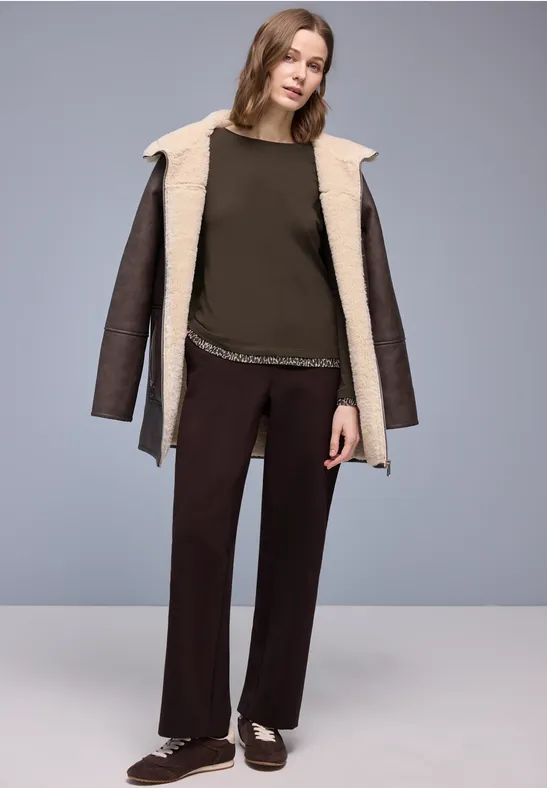 Shirt mit Leo-Details molten earth