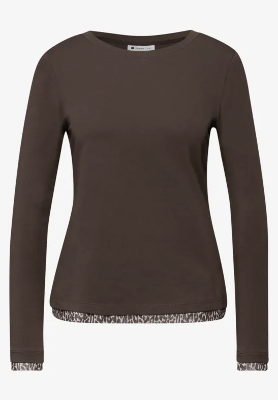 Shirt mit Leo-Details molten earth