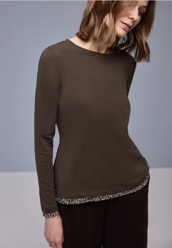 Shirt mit Leo-Details molten earth