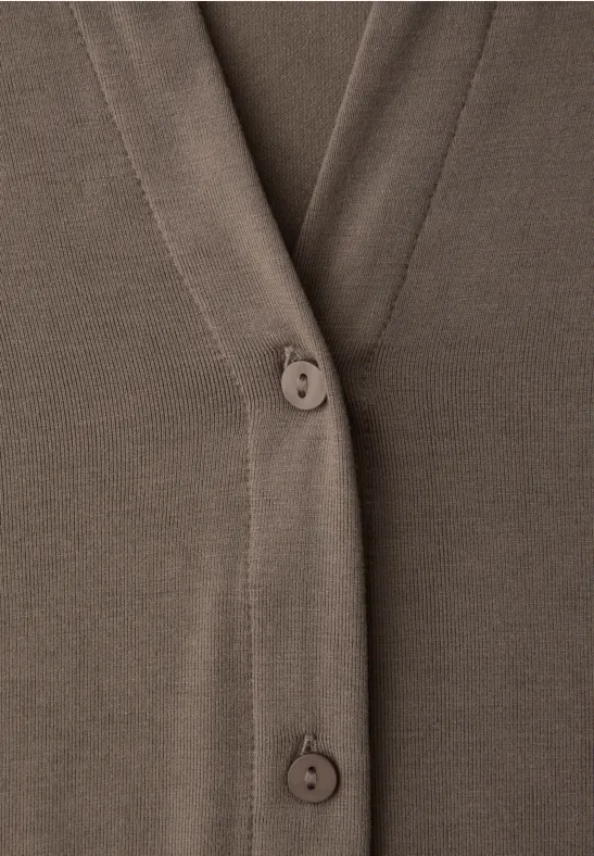 T-shirt au look chemisier silk brown