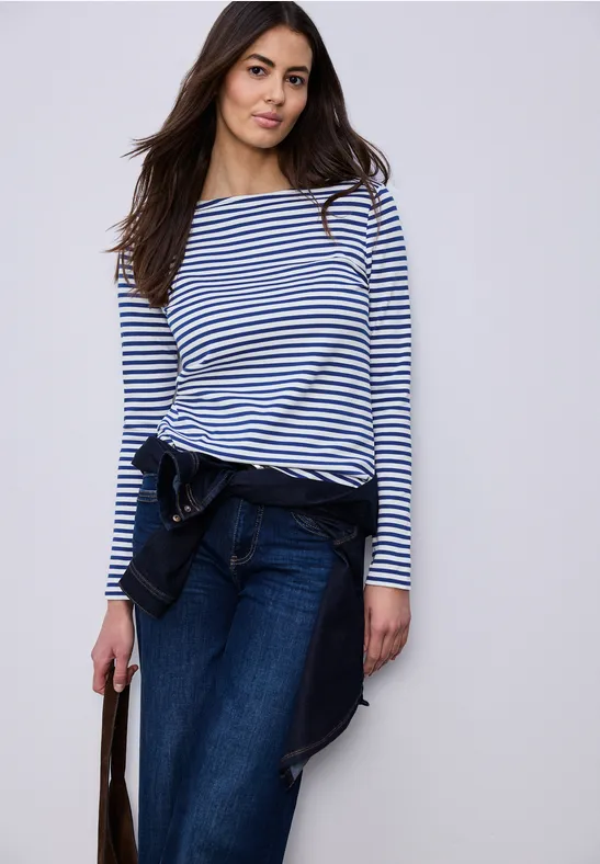 Gestreiftes Shirt amparo blue