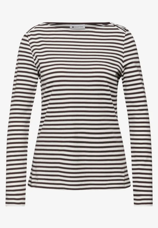 Gestreept shirt molten earth