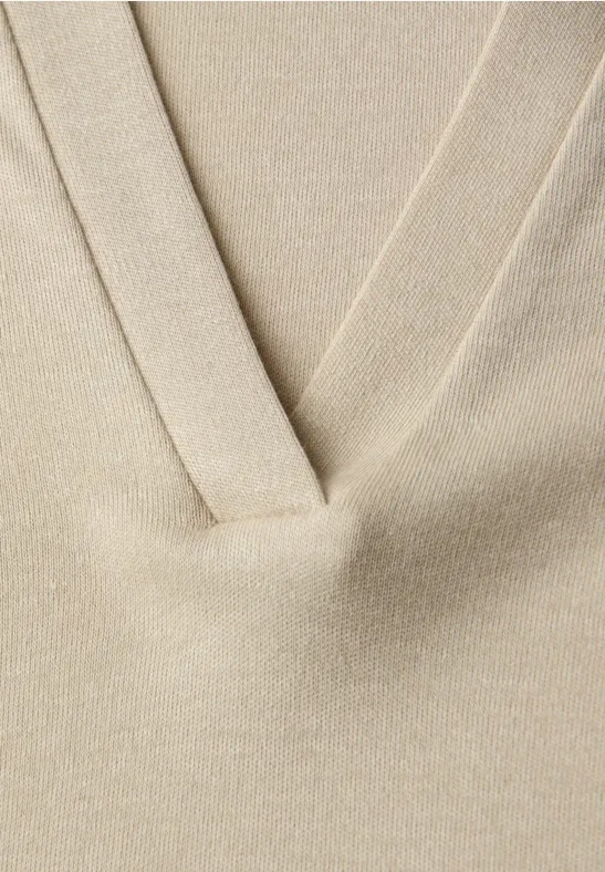 Basic shirt cotton beige