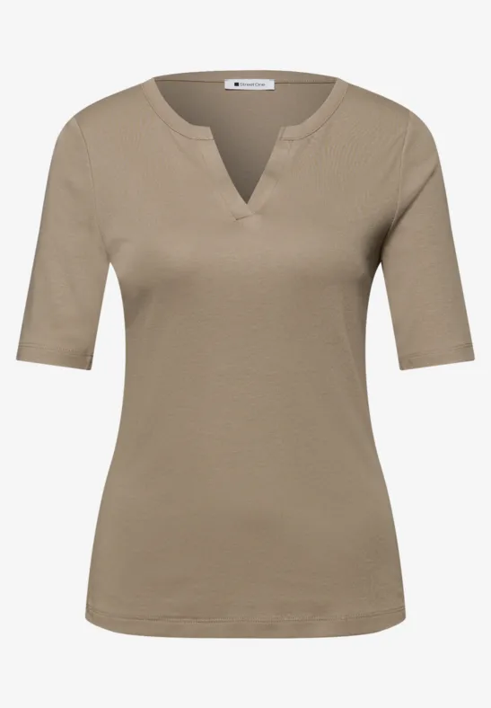 T-shirt de base light terra mocha