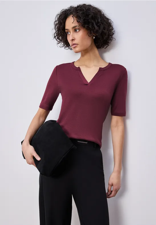 Basic shirt truffle red
