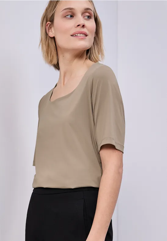 Basic shirt light terra mocha