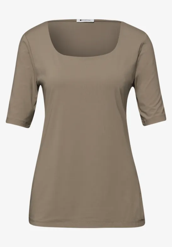 Basic shirt light terra mocha
