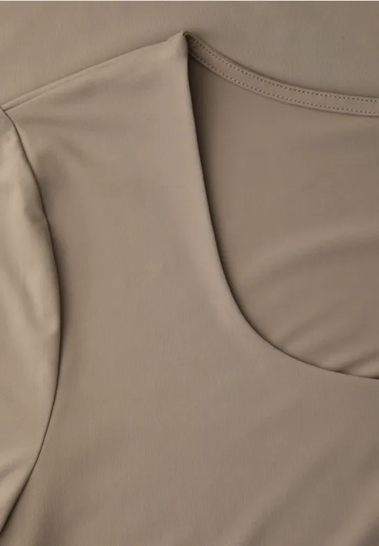 Basic shirt light terra mocha