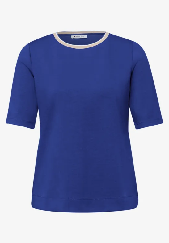 T-shirt avec détail contrasté amparo blue