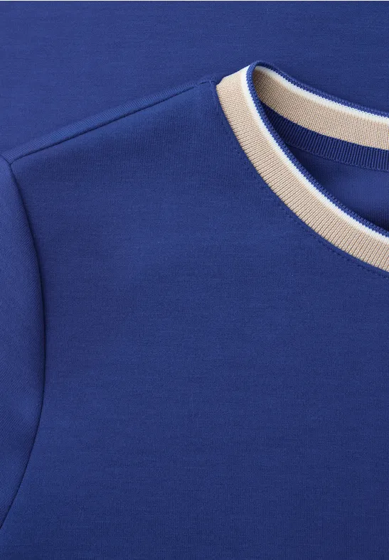 T-shirt avec détail contrasté amparo blue