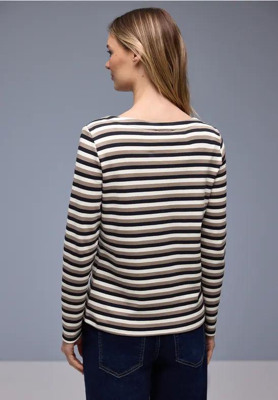 Gestreiftes Shirt shadowed navy