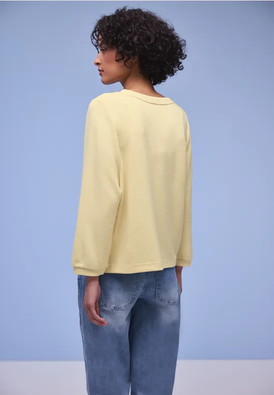 Gemêleerd shirt bloom yellow mel.
