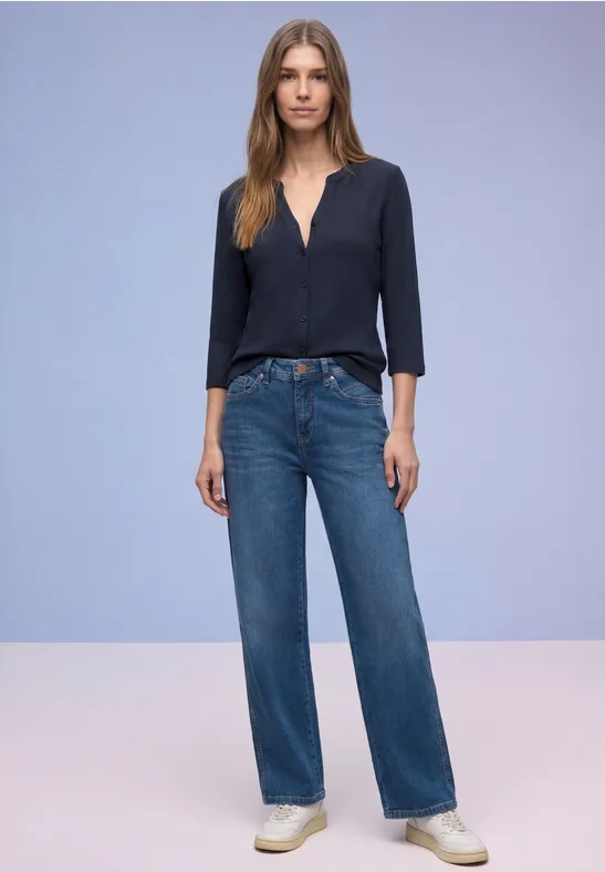 T-shirt au look tunique shadowed navy