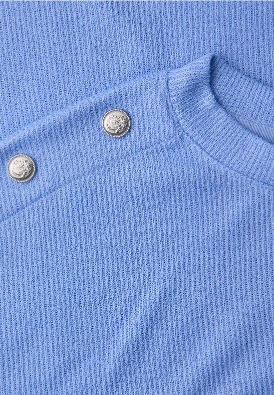 Shirt mit Knopfdetail bonnet blue