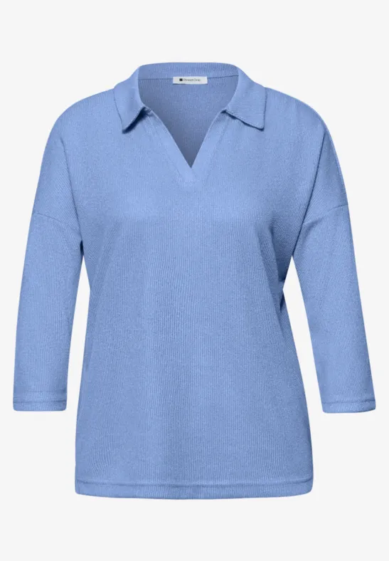 T-shirt en couleur unie bonnet blue