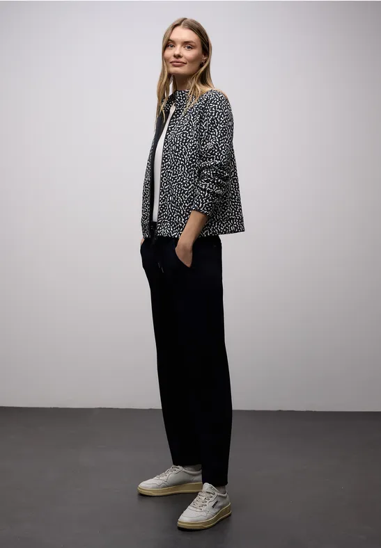 Gemusterte Jacke shadowed navy