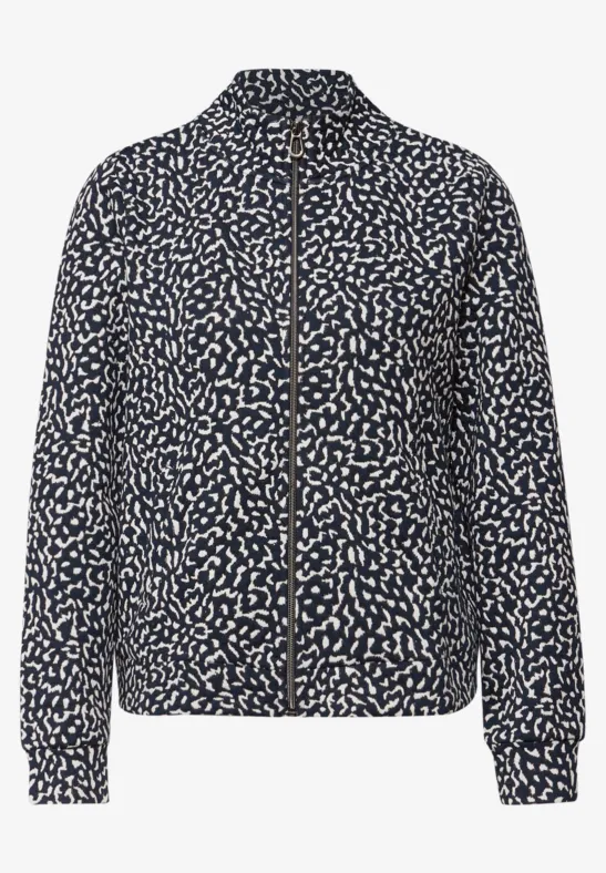 Gemusterte Jacke shadowed navy