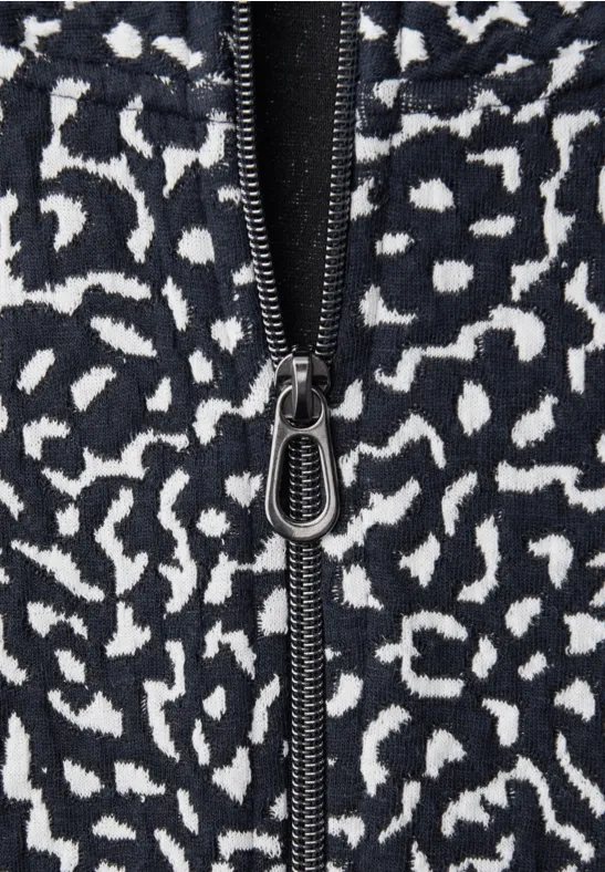 Gemusterte Jacke shadowed navy