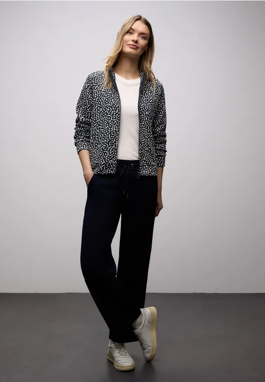 Gemusterte Jacke shadowed navy