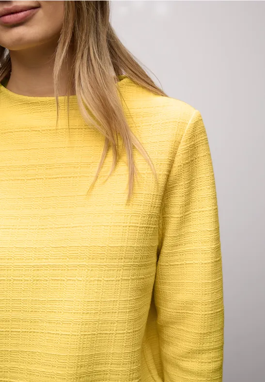 T-shirt à motifs structurés bloom yellow