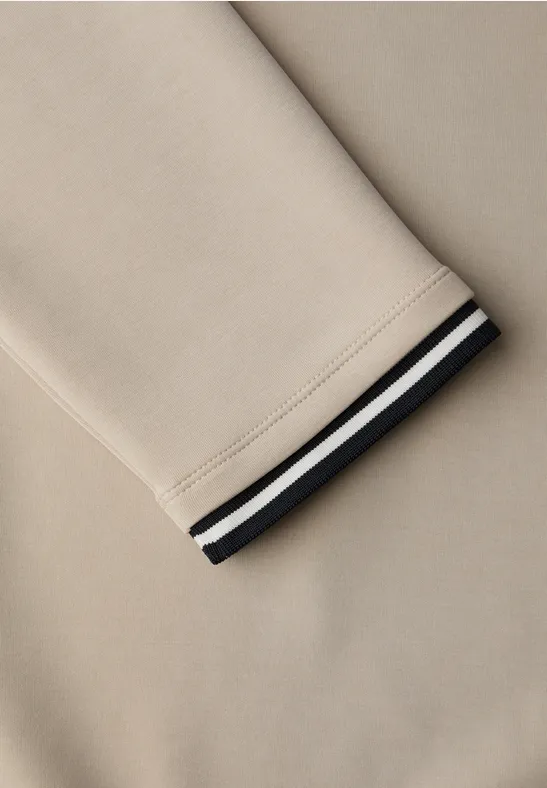 Shirt mit Kontrastdetails cotton beige