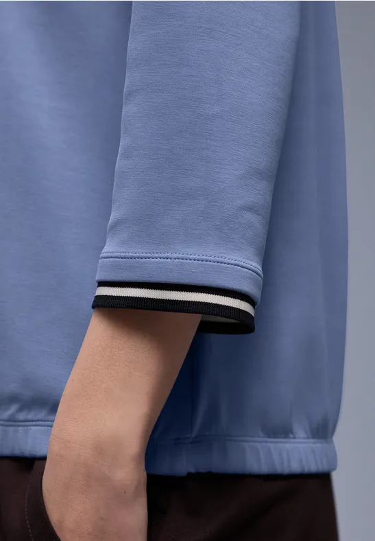 Shirt mit Kontrastdetails bonnet blue