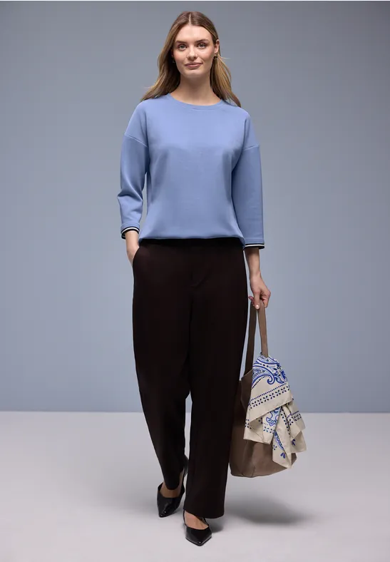 Shirt mit Kontrastdetails bonnet blue