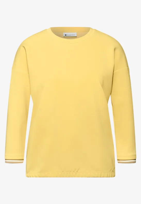 Shirt mit Kontrastdetails bloom yellow