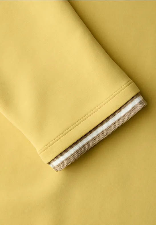 Shirt mit Kontrastdetails bloom yellow
