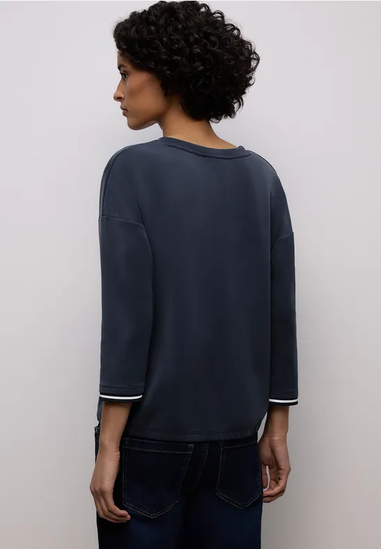 Shirt mit Kontrastdetails shadowed navy