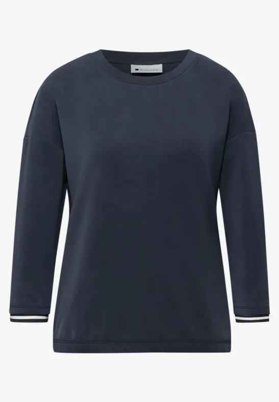 Shirt mit Kontrastdetails shadowed navy