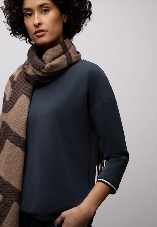 Shirt mit Kontrastdetails shadowed navy