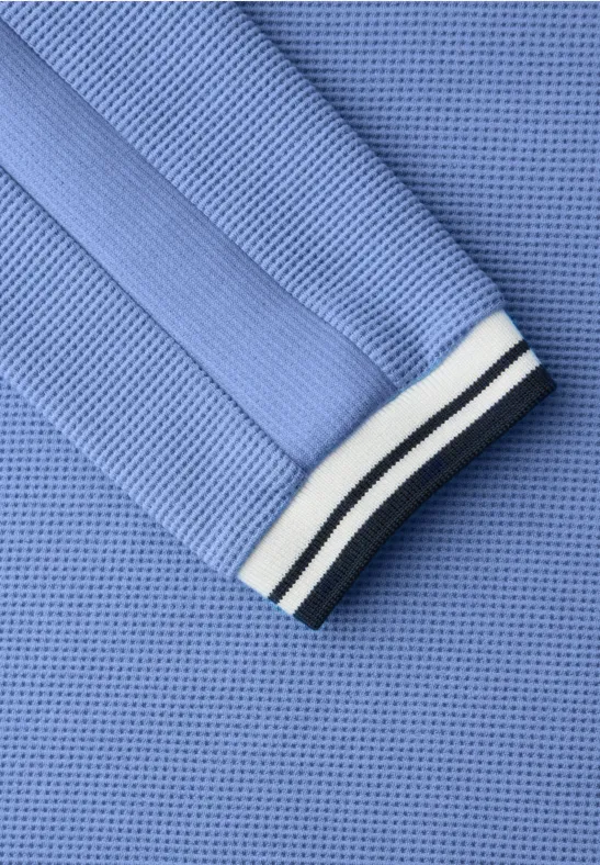 Strukturshirt mit Tape bonnet blue