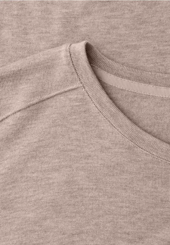 Shirt im Melange-Look light terra mocha mel.