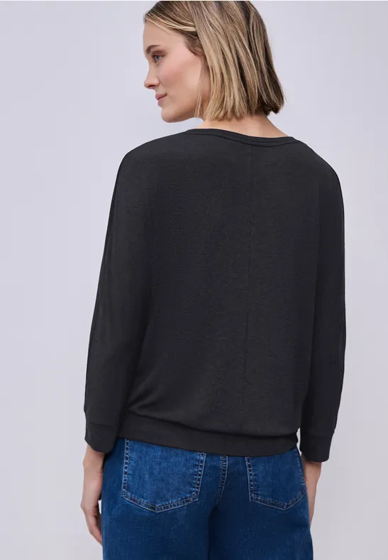 Shirt im Melange-Look shadowed navy mel.