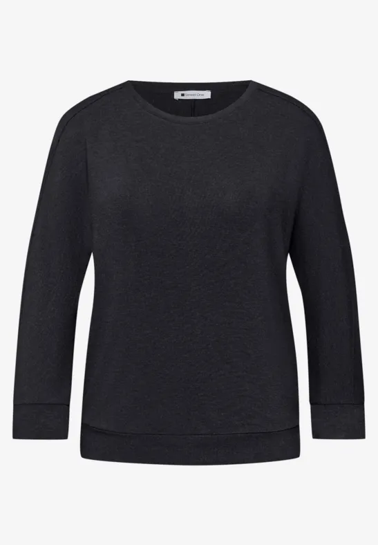 Shirt im Melange-Look shadowed navy mel.