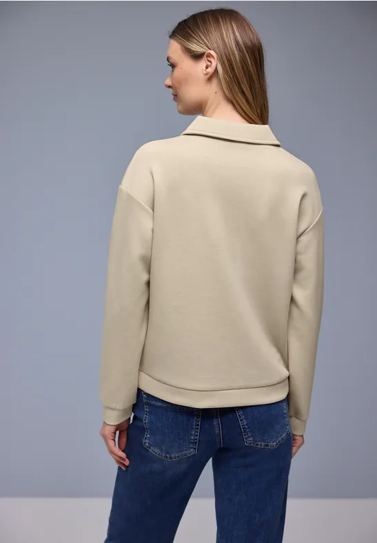 Poloshirt cotton beige mel.