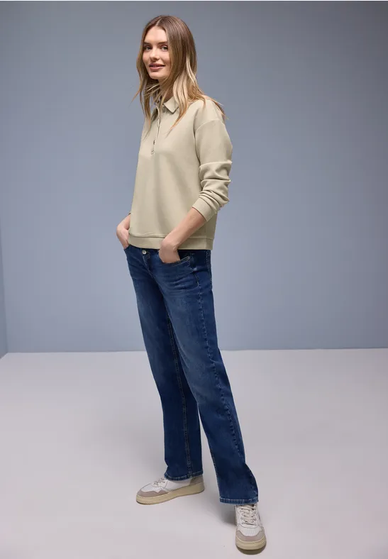 Poloshirt cotton beige mel.