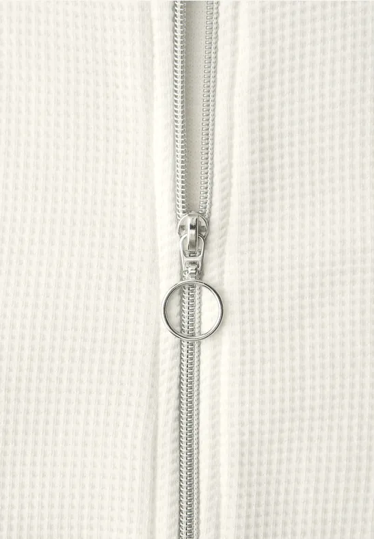 Jas met rits off white