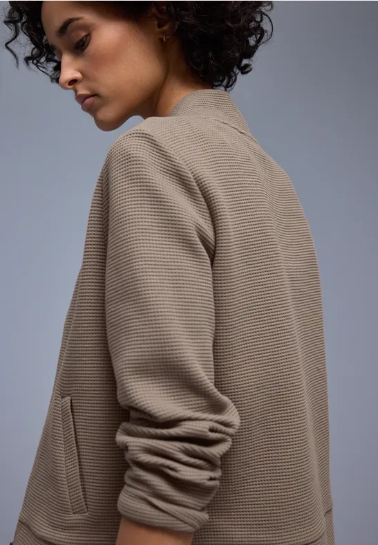 Zipper Jacke light terra mocha