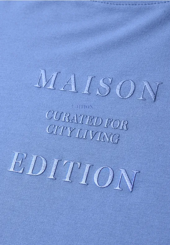 Shirt mit Print bonnet blue