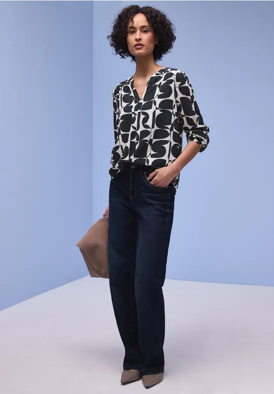 Gemustertes Shirt shadowed navy