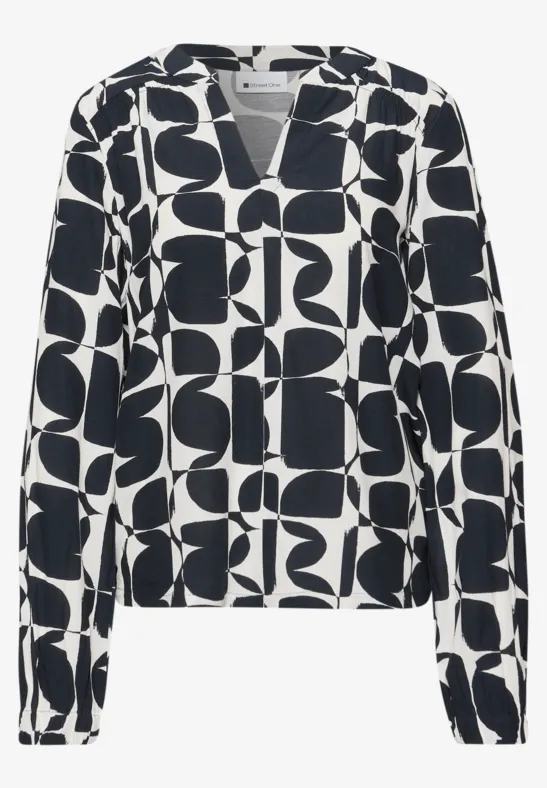 Gemustertes Shirt shadowed navy