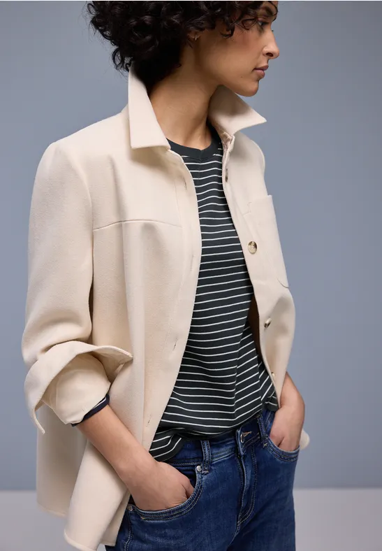 Gestreept shirt shadowed navy