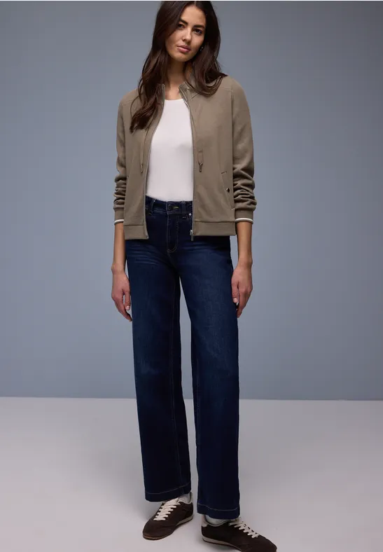 Zipper Jacke light terra mocha