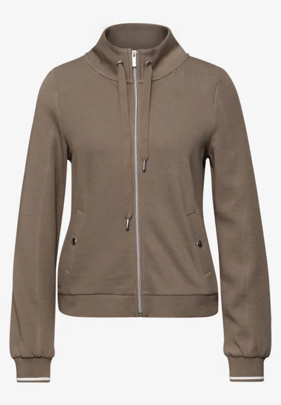 Zipper Jacke light terra mocha