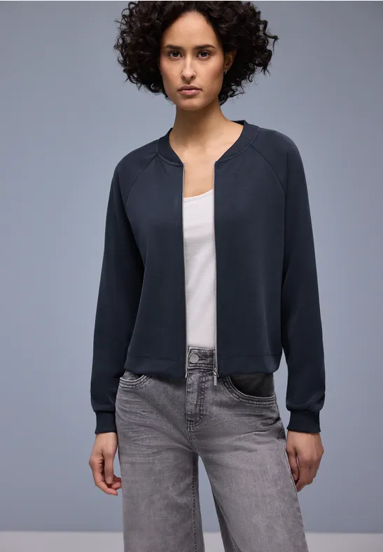 Gemusterte Jacke shadowed navy