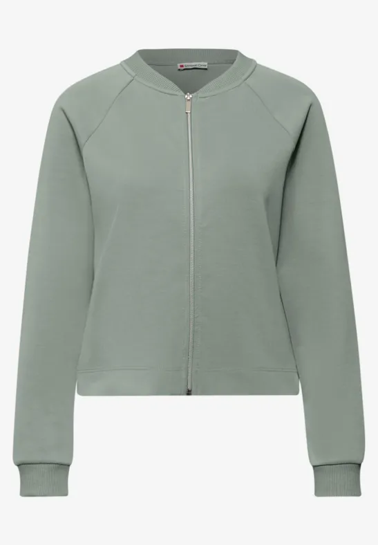 Gemusterte Jacke dark mint green