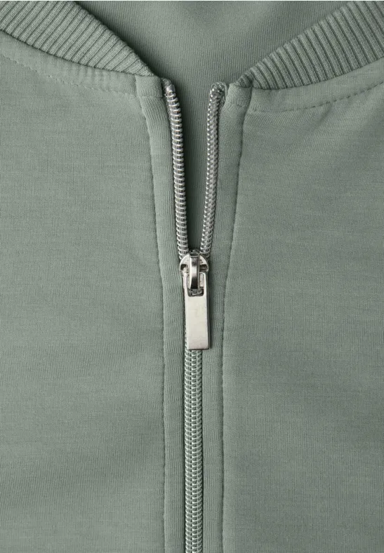 Gemusterte Jacke dark mint green