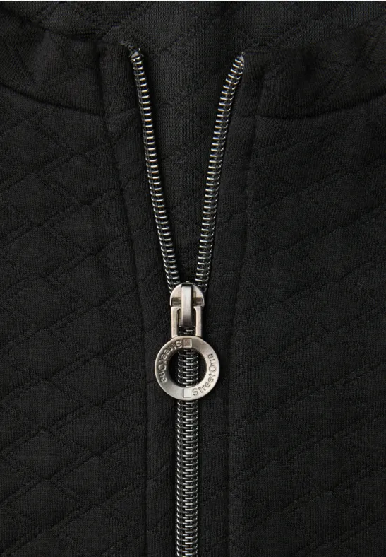Zipper Jacke Black